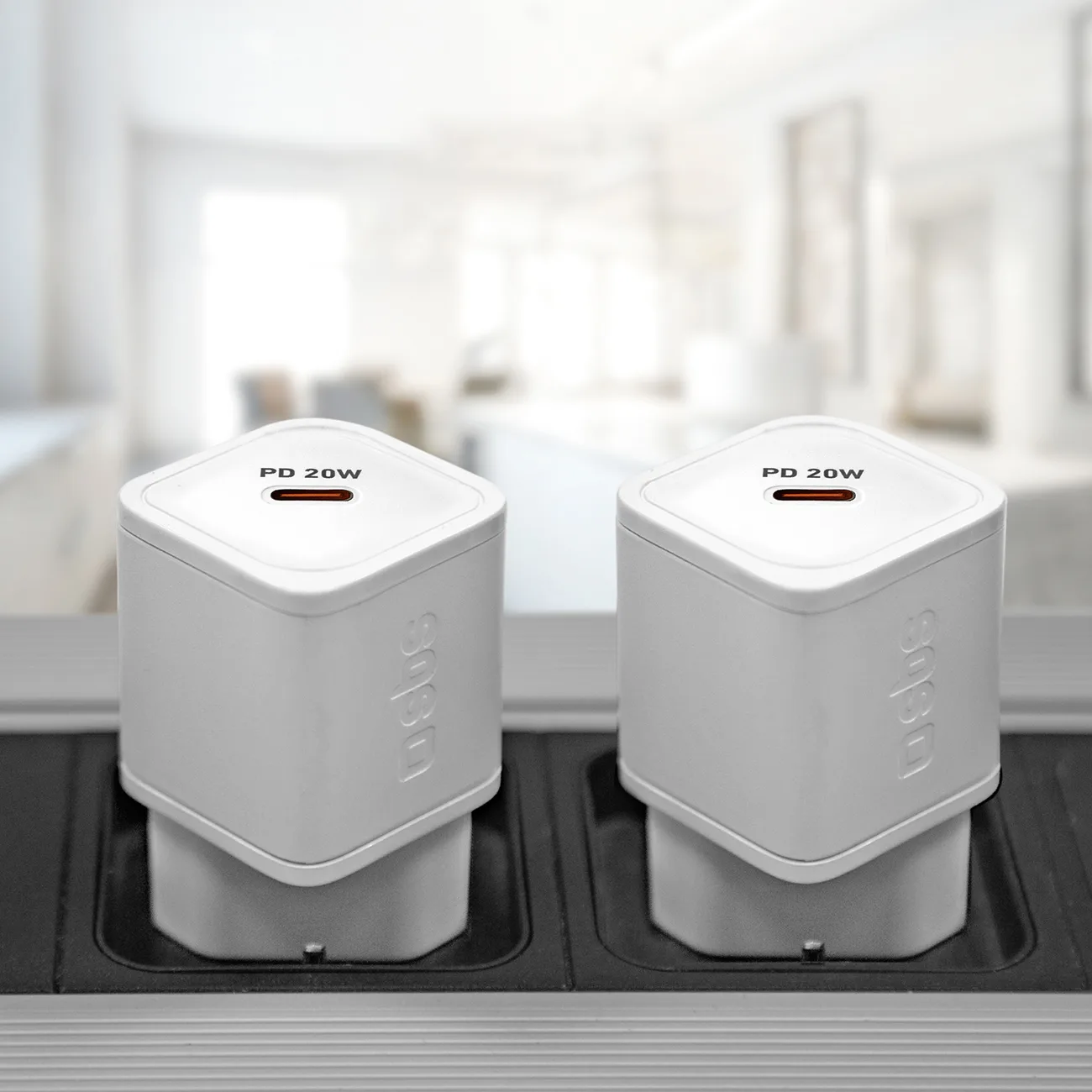 GaN zidni punjač s Power Delivery 20W - Bijela 3