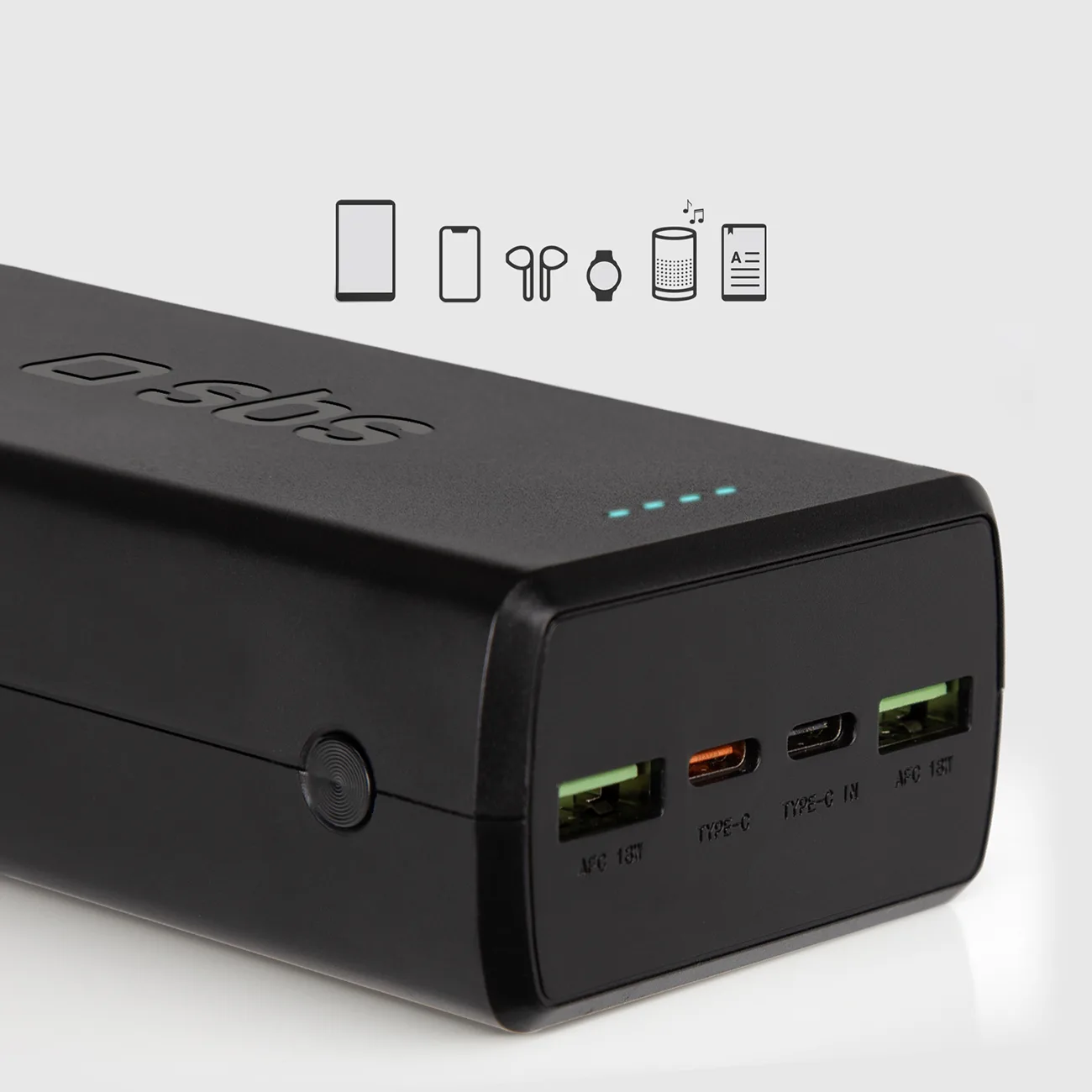 Powerbank 30000 mAh USB-C USB-A - czarny 11