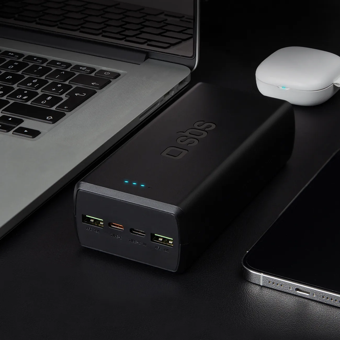 Powerbank 30000 mAh USB-C USB-A - czarny 4