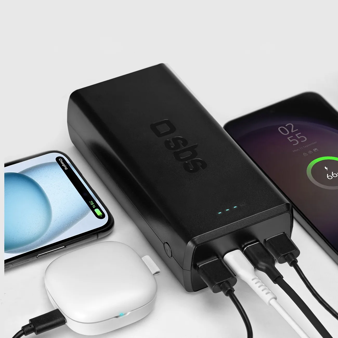 Powerbank 30000 mAh USB-C USB-A - czarny 6