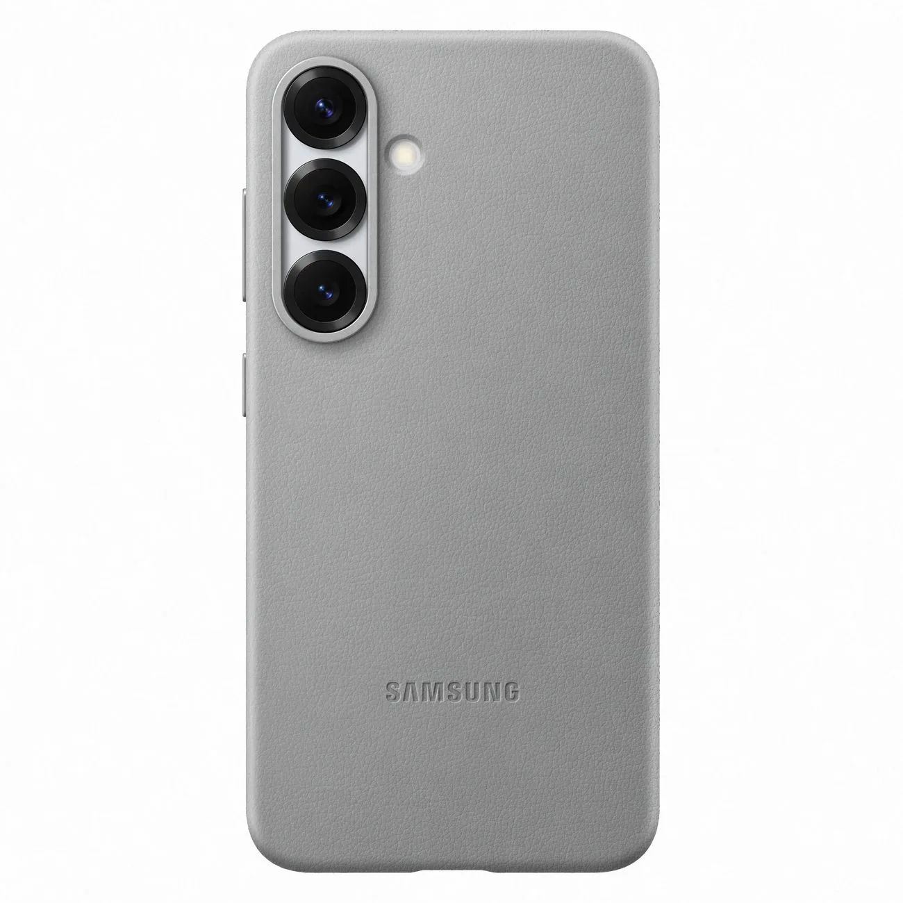 Samsung KindSuit tok, öko-bőr hátlap a Samsung Galaxy S25-hez – szürke