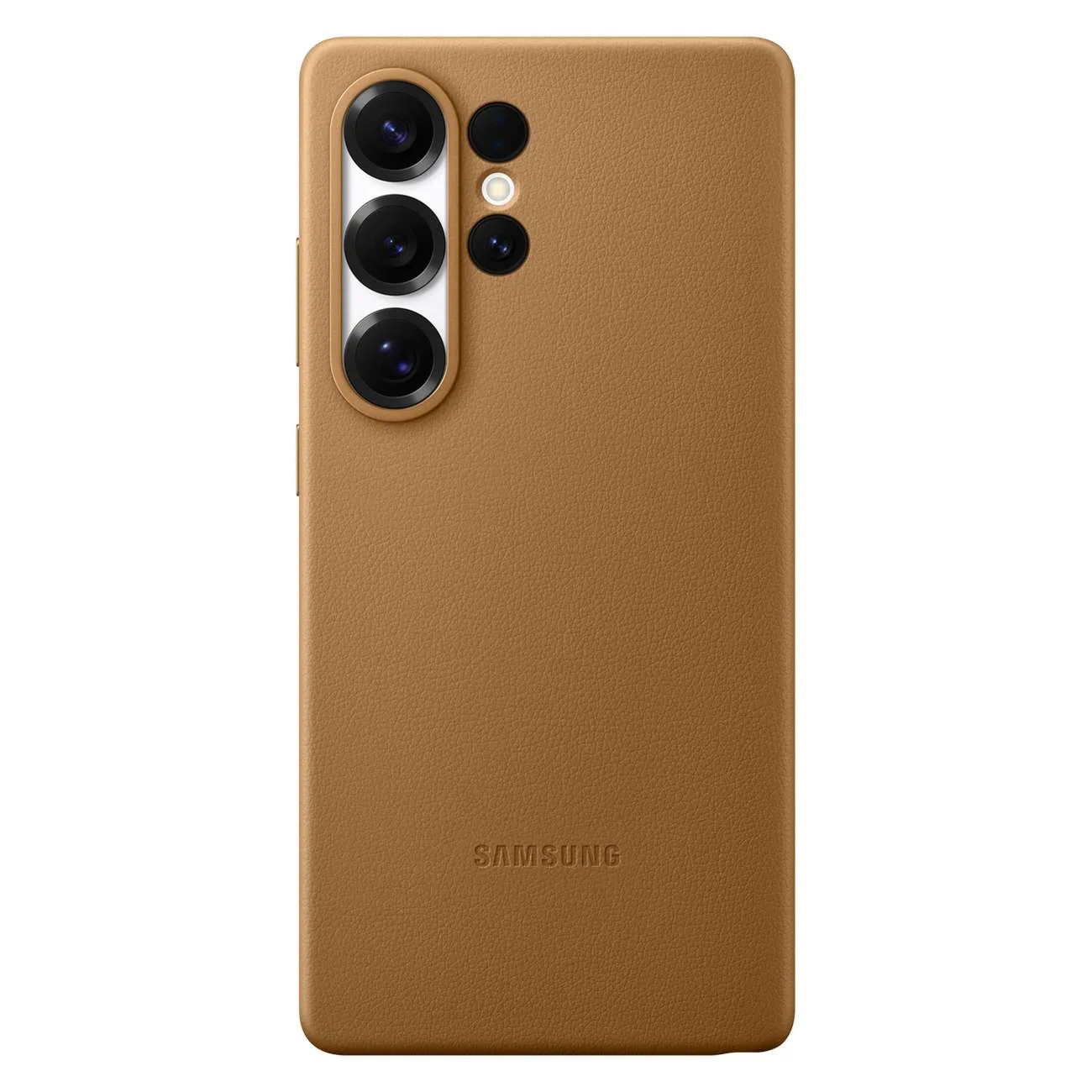 Samsung KindSuit tok, öko-bőr hátlap a Samsung Galaxy S25 Ultra készülékhez – arany