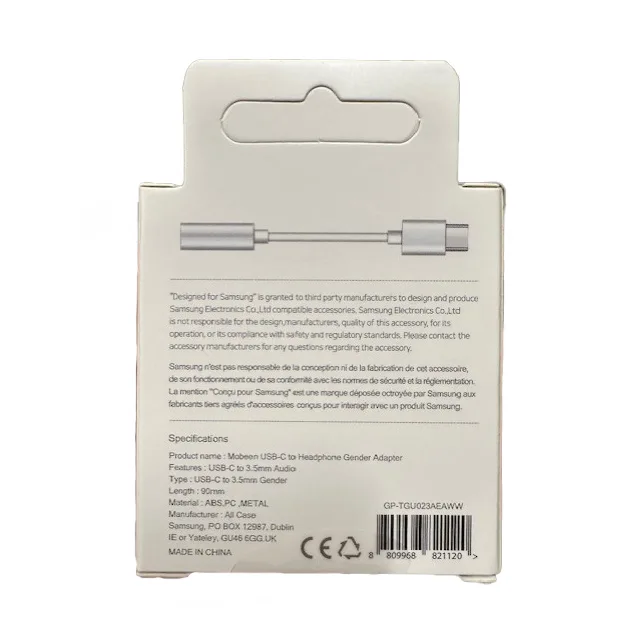 Adapter do słuchawek Samsung DAC USB-C - mini jack 3.5mm - biały 3