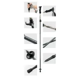 Hliníková trekingová palica na nordic walking 110–130 cm, hnedá – 1 ks. 2