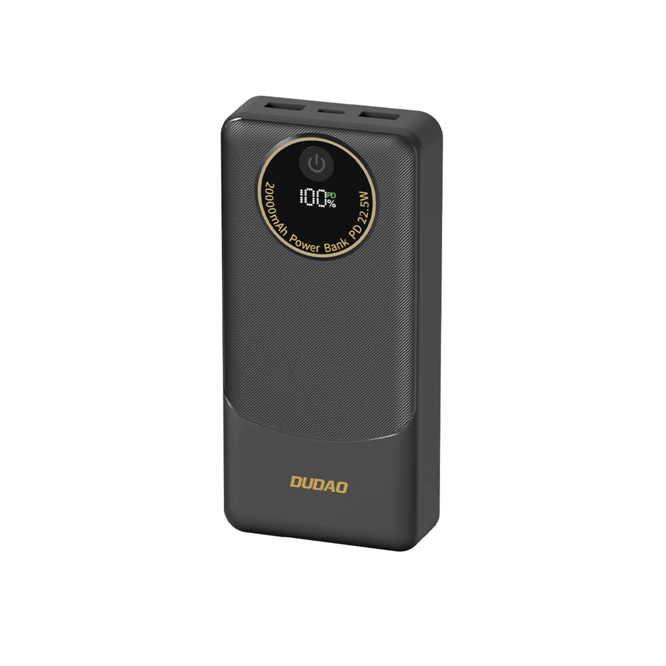 K12 10000 mAh Power Bank USB-A USB-C PD22,5 W – fekete