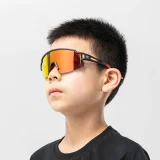 Ochelari de ciclism polarizați pentru copii cu filtru UV - albi și albastri 8