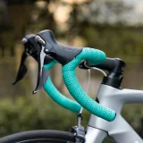 Bandă pentru ghidon de bicicletă din PU, model velur - maro 5