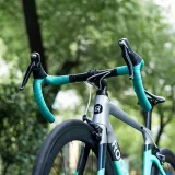Bandă pentru ghidon de bicicletă din PU, model velur - maro 7