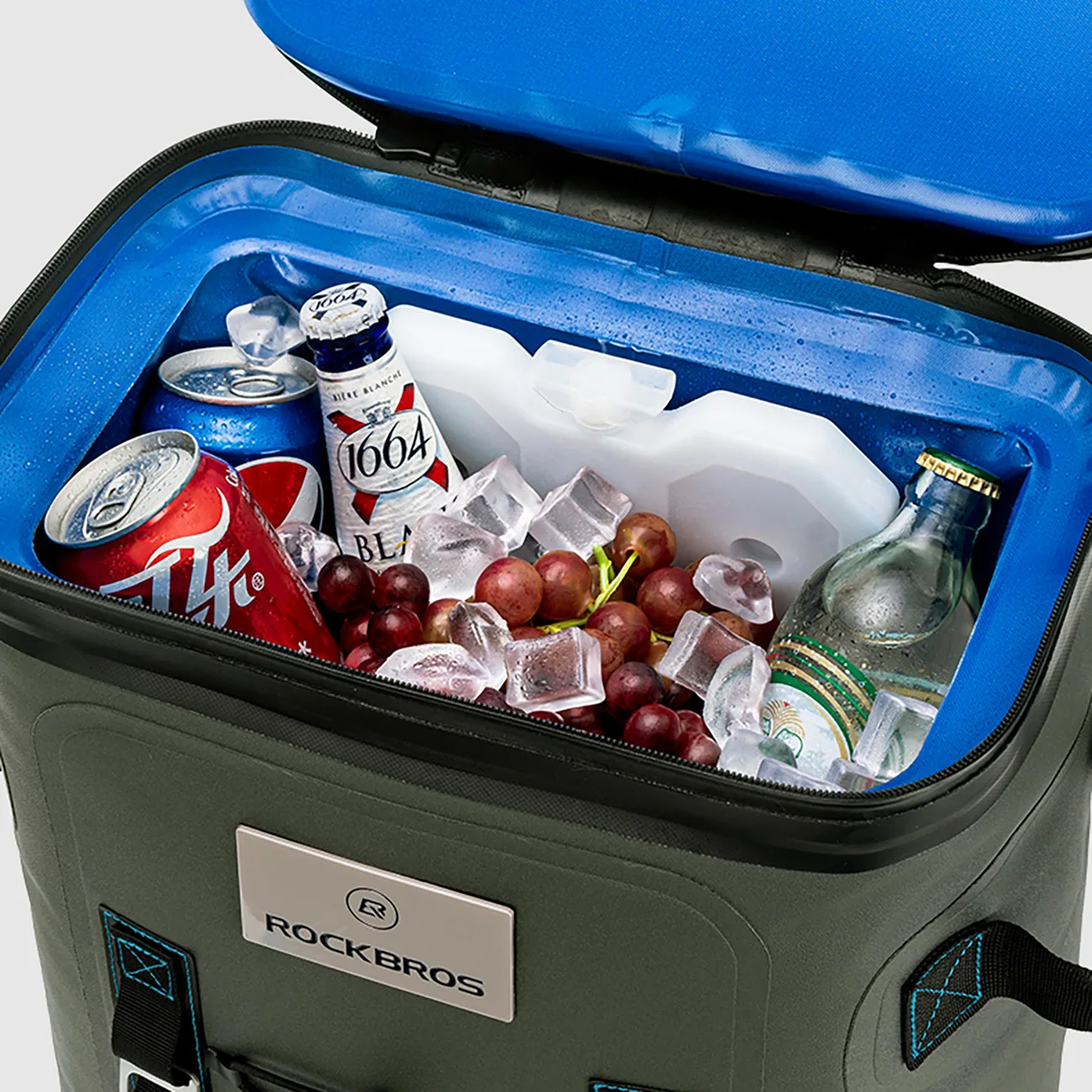 Isolierter Thermoreiserucksack mit Tasche, 20 l – grün 6