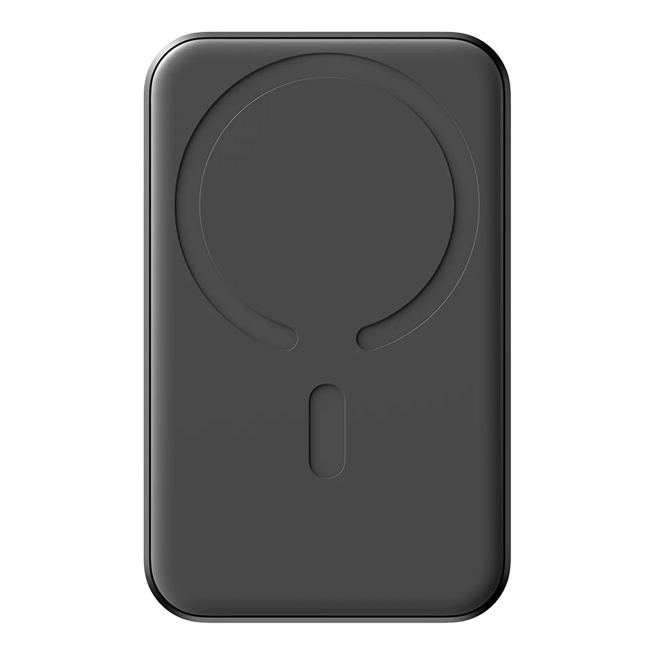Powerbank indukcyjny 5000mAh USB-A USB-C 20W z kablem USB-C - czarny 3