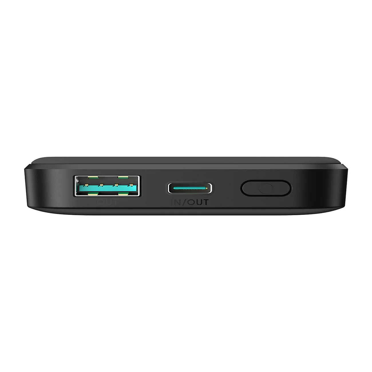 Powerbank indukcyjny 5000mAh USB-A USB-C 20W z kablem USB-C - czarny 6