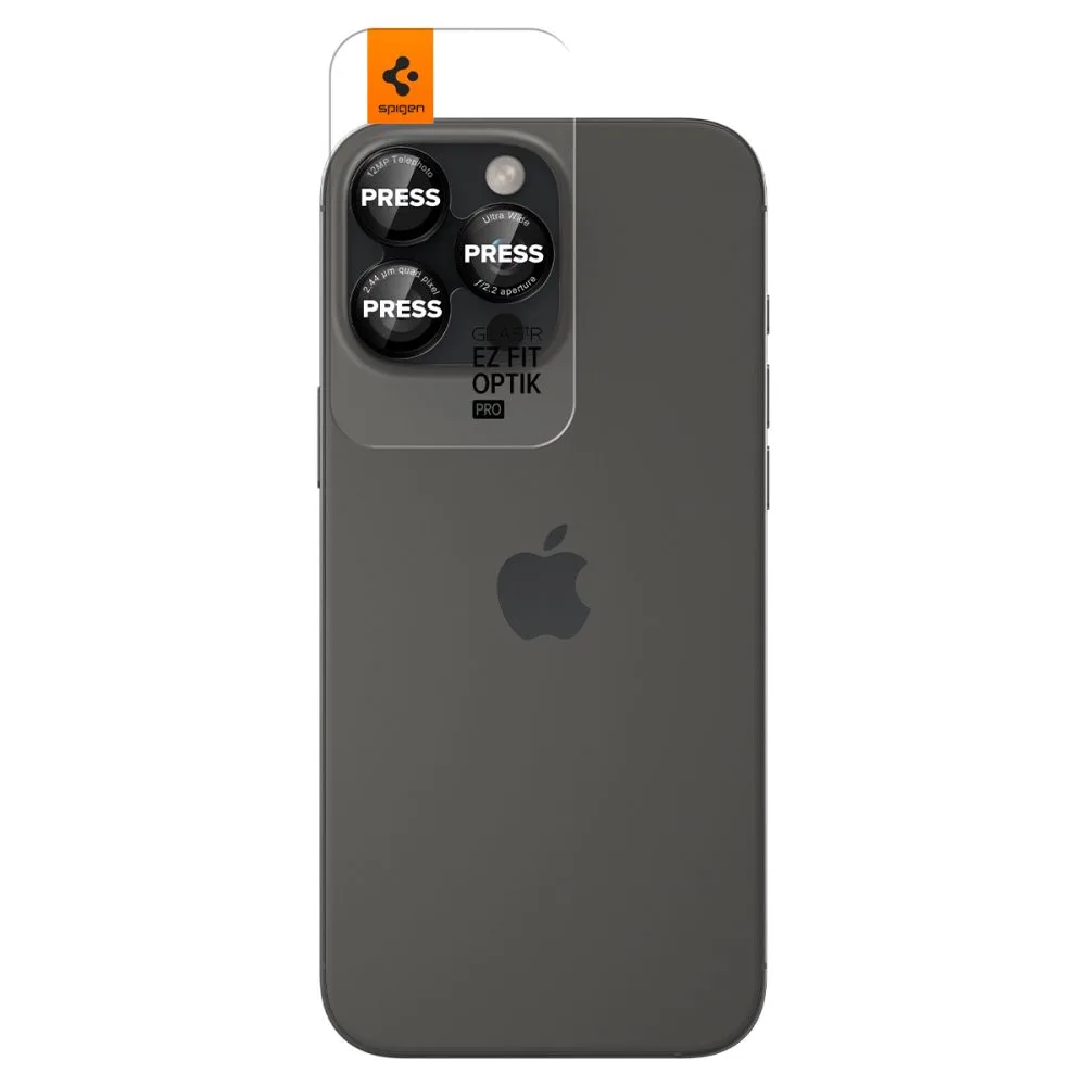 Edzett üveg kamera lencsevédő iPhone 14 Pro/Pro Max/15 Pro/Pro Max/16 Pro/16 Pro Max készülékekhez – fekete, piros szegéllyel
