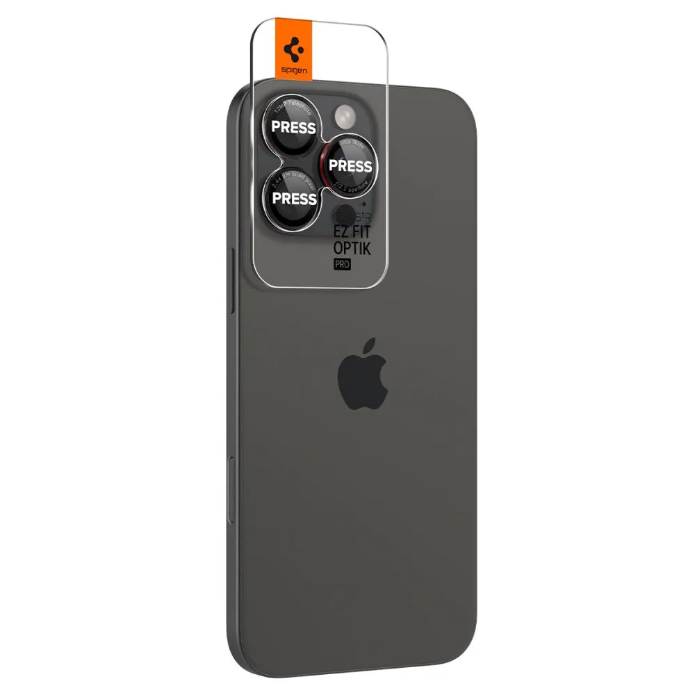 Edzett üveg kamera lencsevédő iPhone 14 Pro/Pro Max/15 Pro/Pro Max/16 Pro/16 Pro Max készülékekhez – fekete, piros szegéllyel 4