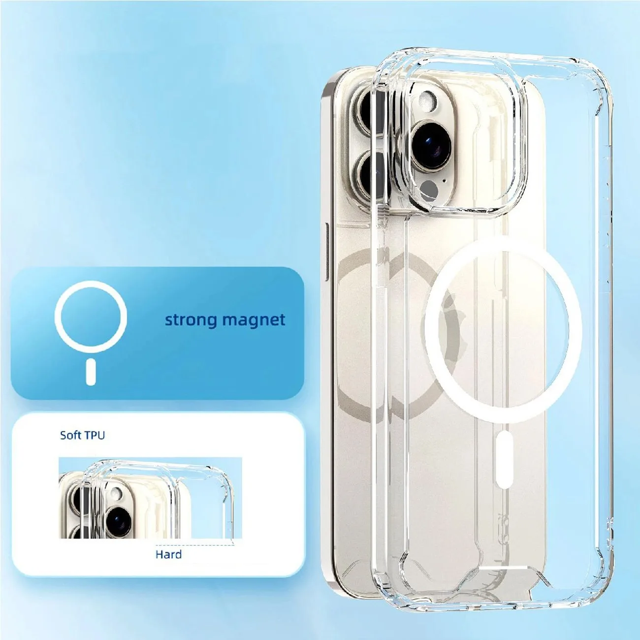 Etui ochronne na Samsung Galaxy S25 Clear Corner Case MagSafe - przezroczyste 8