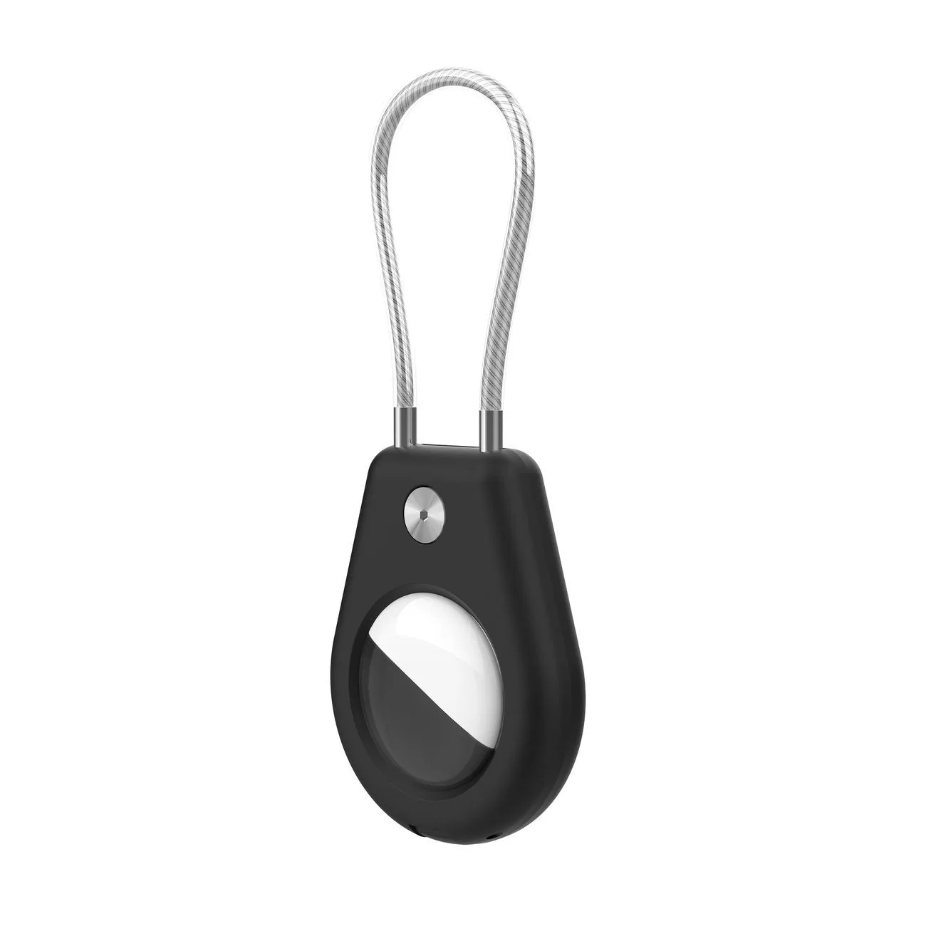 Husă pentru Apple AirTag cu cablu din oțel - 2 buc. 2