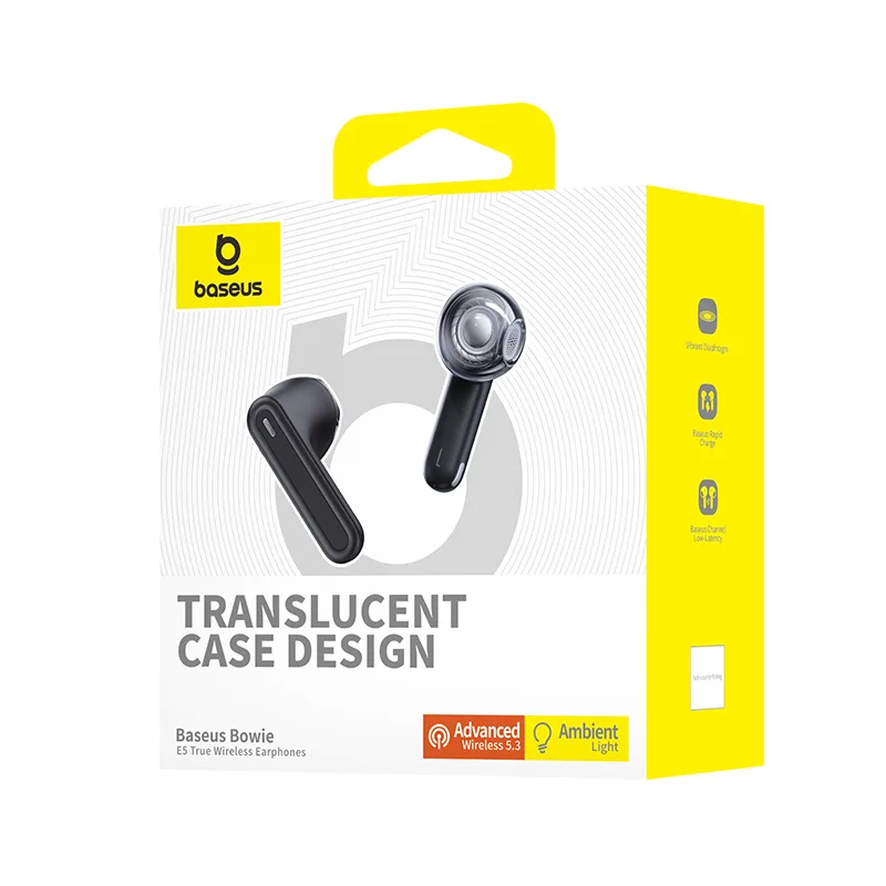 Bowie E5 TWS Wireless Earbuds - Black 7