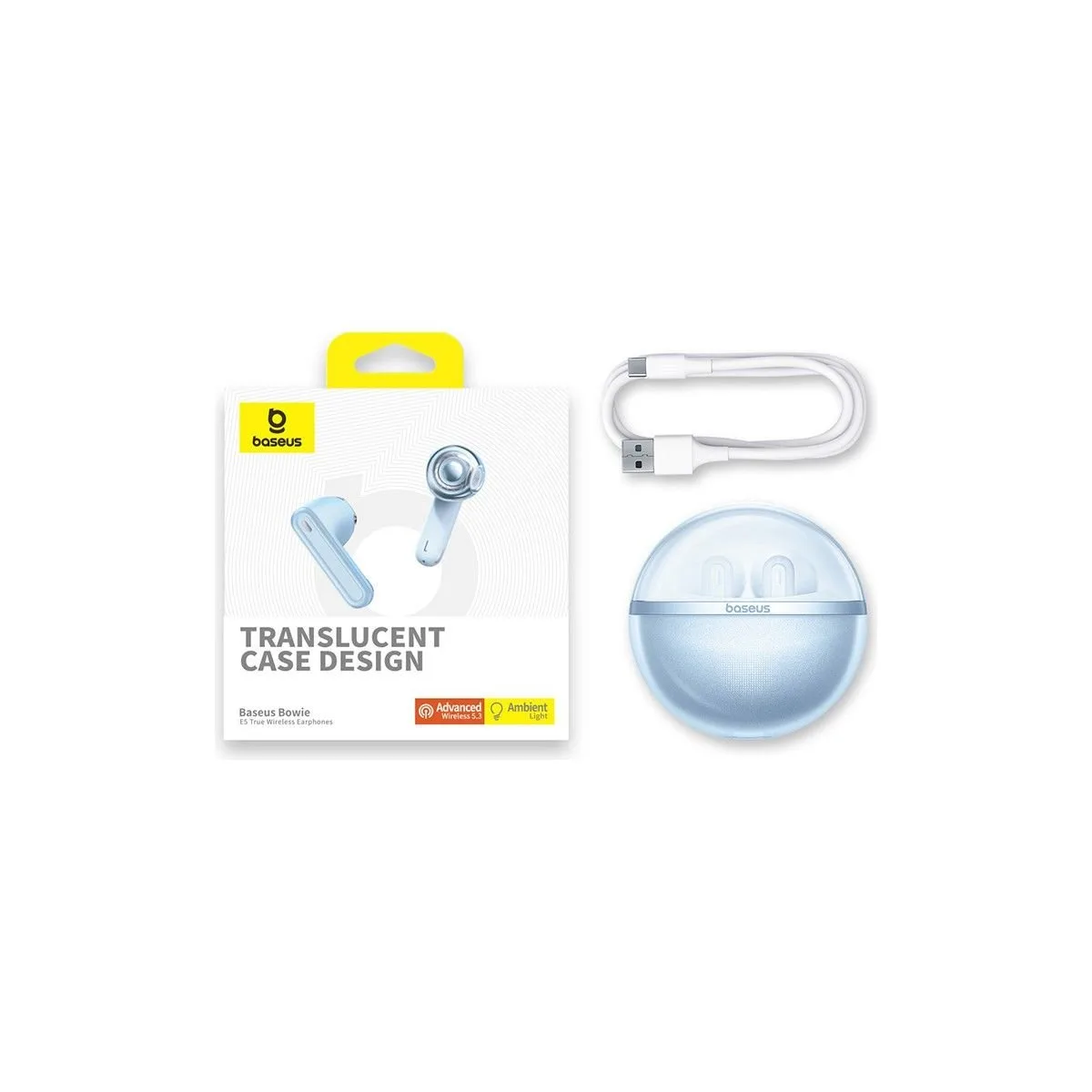 Bowie E5 TWS Wireless Earbuds - Blue 5