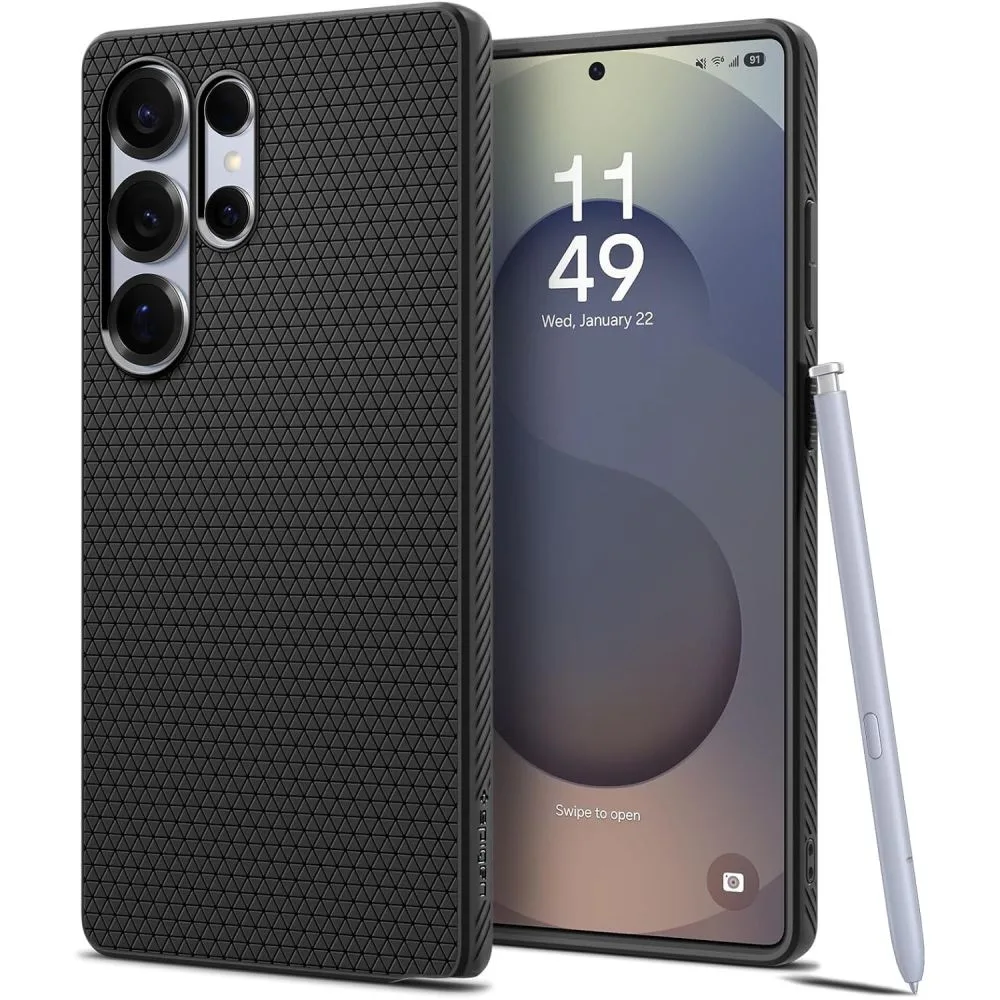 Etui pokrowiec na Samsung Galaxy S25 Ultra Liquid Air - czarne