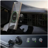 Suport auto cu încărcător de telefon Qi2 de 15 W pentru gura de aerisire - negru 9