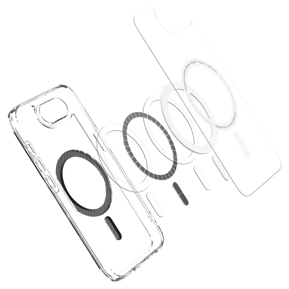 iPhone 16e Carbon Fiber Ultra Hybrid MagSafe Case - Transparent 9