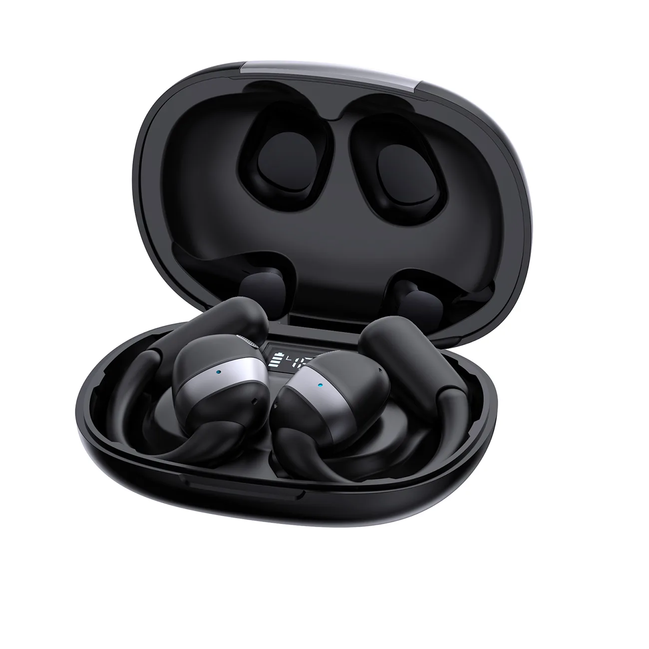 Căști wireless TWS cu urechi deschise - negru 4