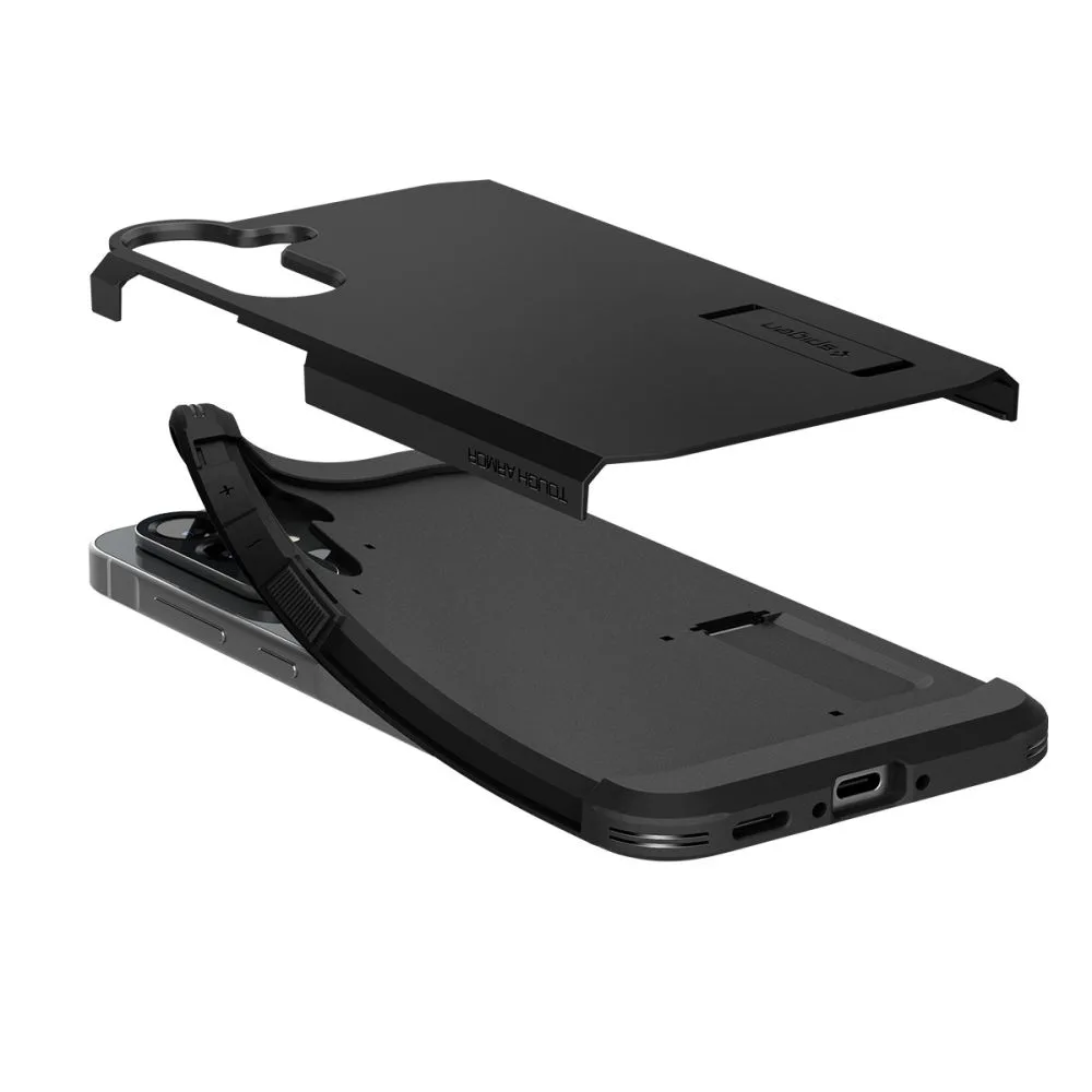 Etui plecki na Samsung Galaxy A56 5G z podstawką Tough Armor - czarne 9