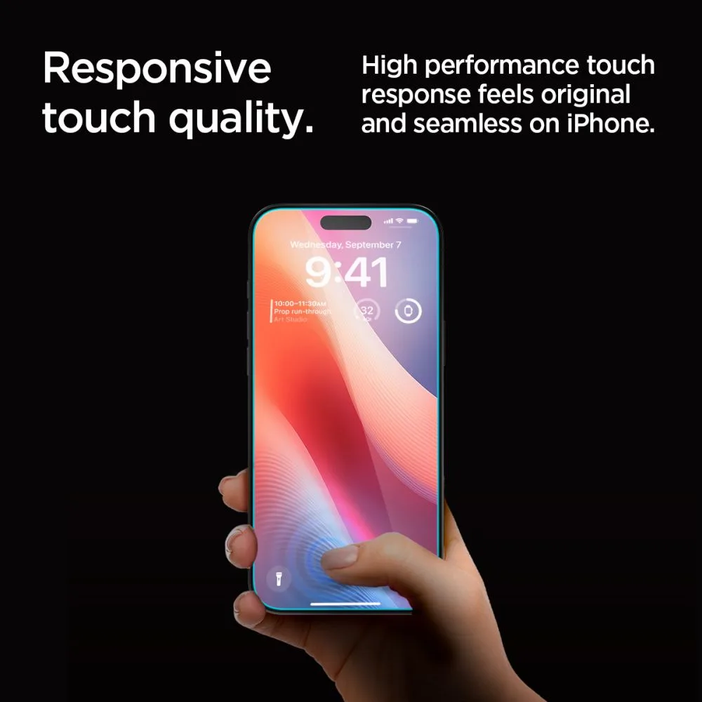 Edzett üveg iPhone 16 Pro-hoz Glas.tR EZ Fit Privacy – 2 db. 2