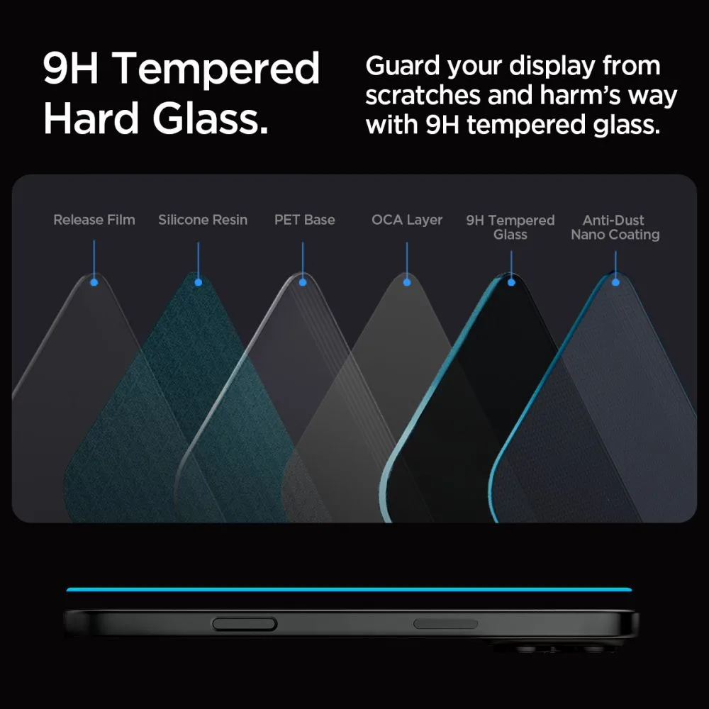 Kaljeno staklo za iPhone 16 Pro Glas.tR EZ Fit Privacy - 2 komada 7