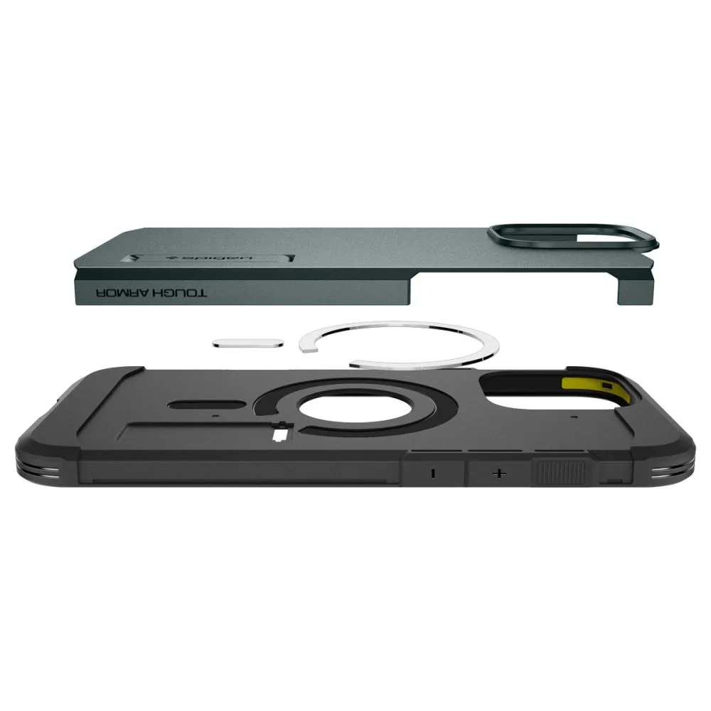 Tough Armor MagSafe állványos tok iPhone 16 Pro-hoz – zöld 7