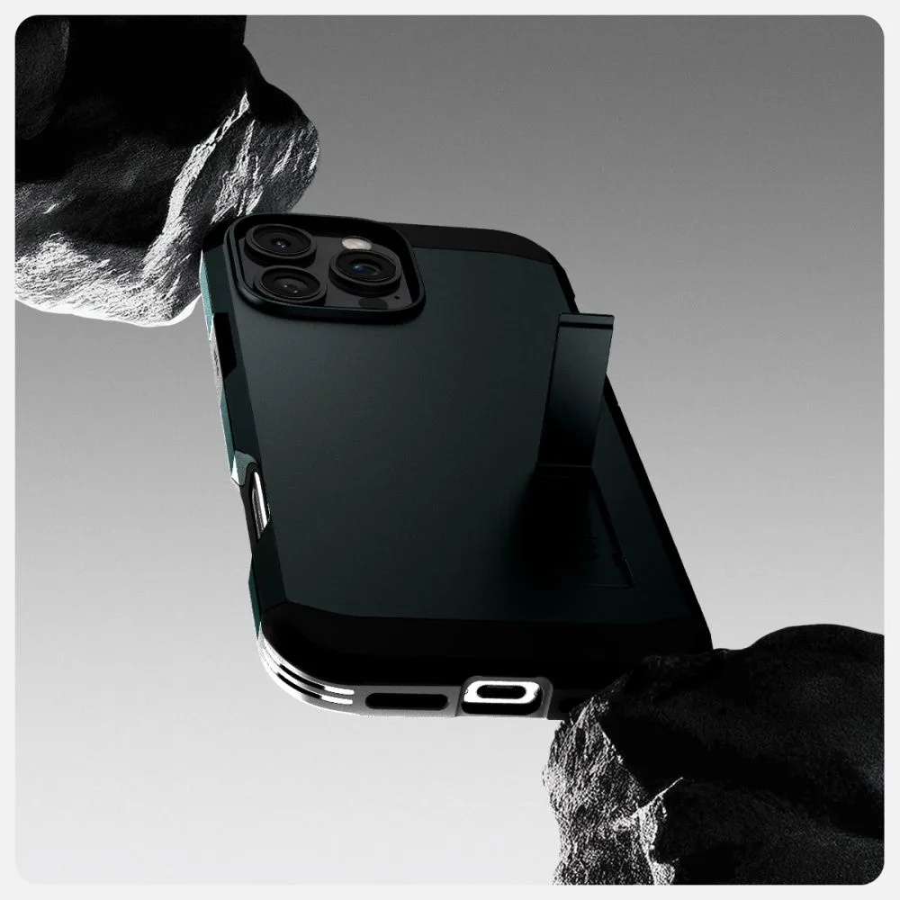 Tough Armor MagSafe állványos tok iPhone 16 Pro-hoz – zöld 9