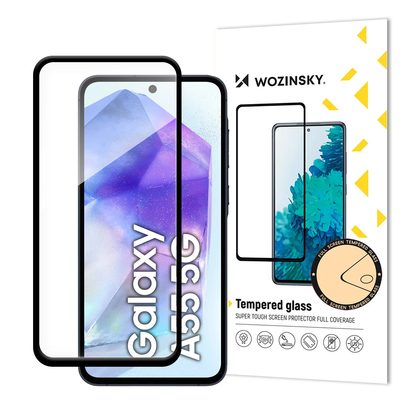 Rendkívül tartós, teljes képernyős edzett üveg a Samsung Galaxy S25 Ultra készülékhez