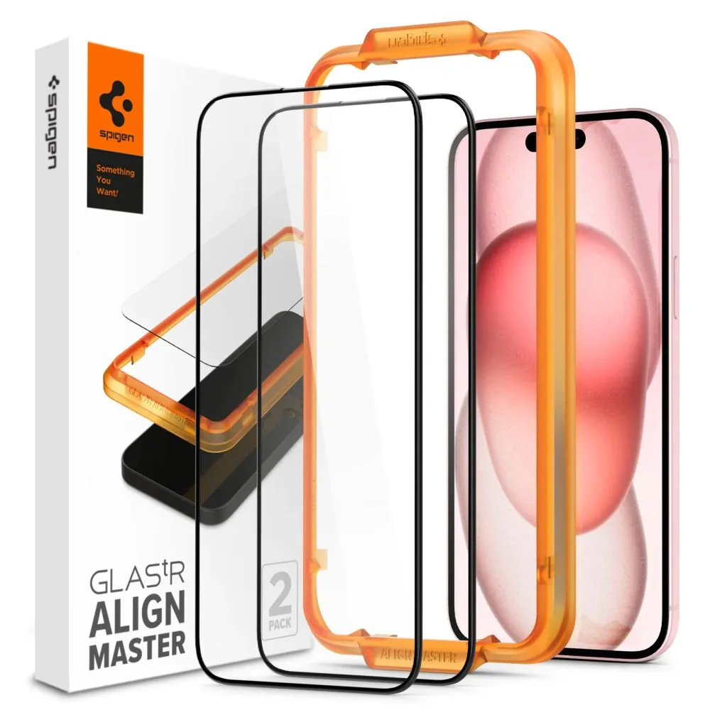 ALM Glass FC edzett védőüveg iPhone 15 Plus-hoz – fekete (2 db) ALM Glass FC edzett védőüveg iPhone 15 Plus-hoz – fekete (2 db)