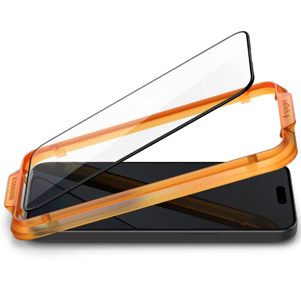 Sticlă de protecție temperată ALM Glass FC pentru iPhone 15 Plus - Negru (2 buc.) 3