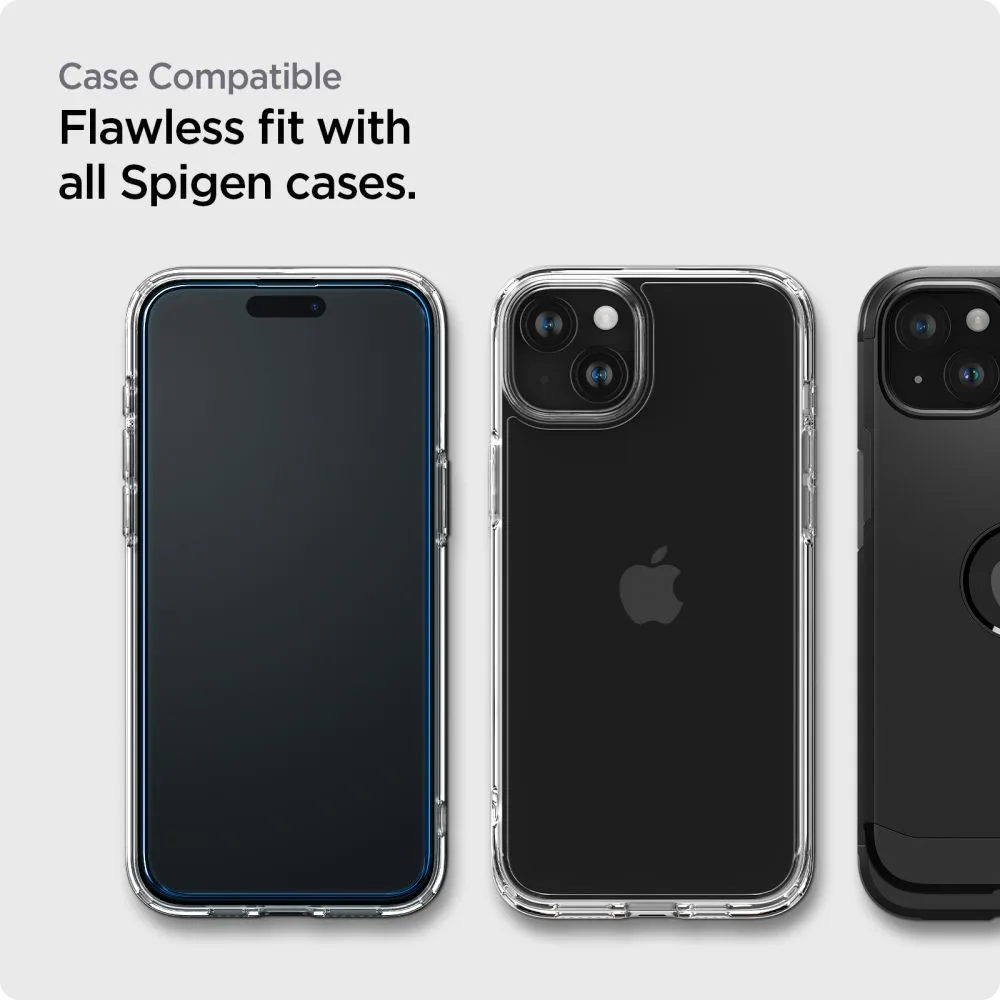 ALM Glass FC edzett védőüveg iPhone 15 Plus-hoz – fekete (2 db) 8