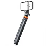 Selfie stick kijek do zdjęć Bluetooth z tripodem pilotem i głowicą 180 do 148cm - biały 2