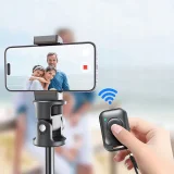 Selfie stick kijek do zdjęć Bluetooth z tripodem pilotem i głowicą 180 do 148cm - biały 6
