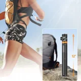 Selfie stick kijek do zdjęć Bluetooth z tripodem pilotem i głowicą 180 do 148cm - biały 7