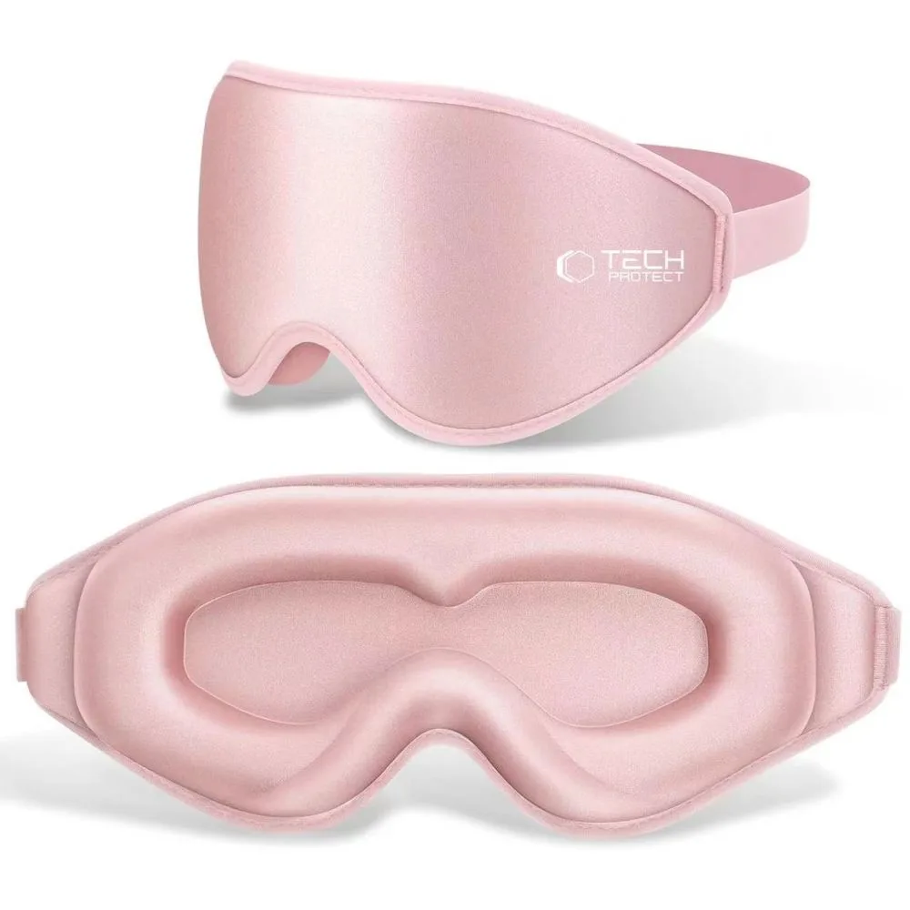 Maska do spania na oczy Eyeshade Sleep Mask - różowa 2