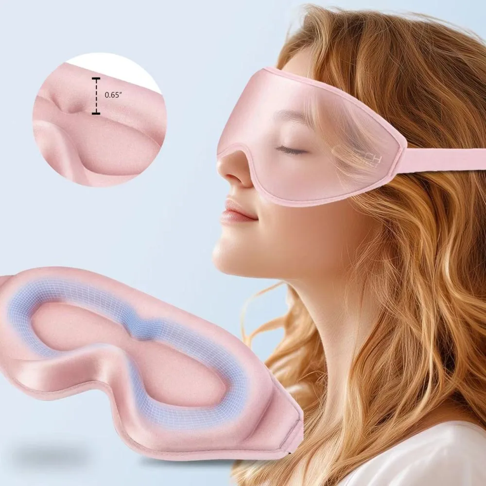 Maska do spania na oczy Eyeshade Sleep Mask - różowa 3