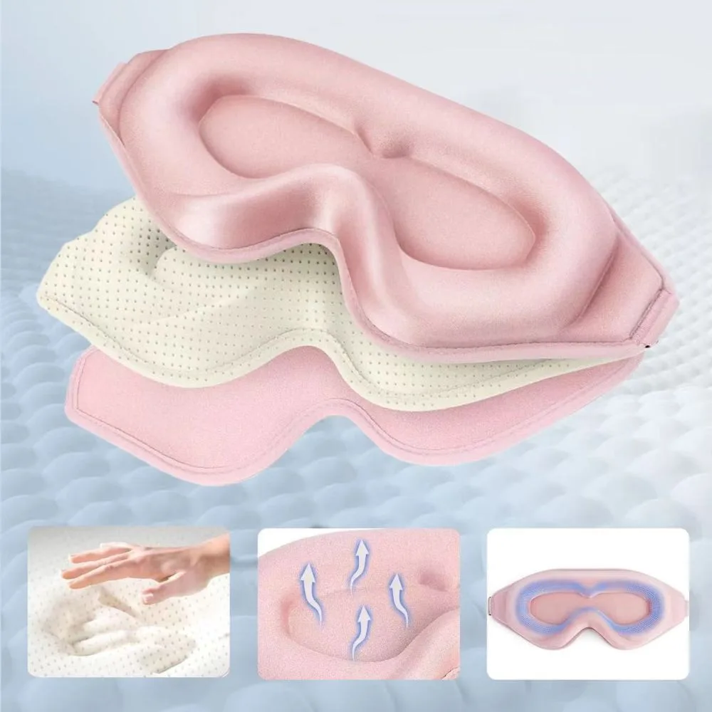 Maska do spania na oczy Eyeshade Sleep Mask - różowa 4