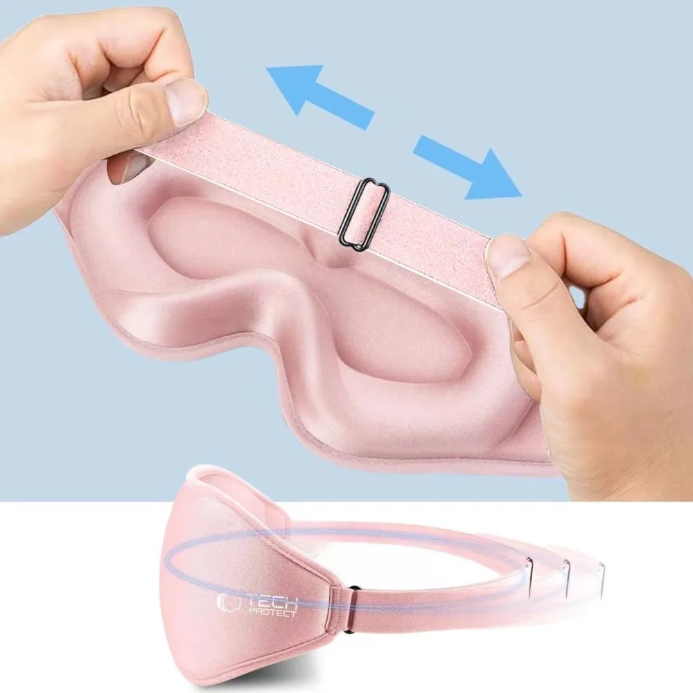 Maska do spania na oczy Eyeshade Sleep Mask - różowa 7