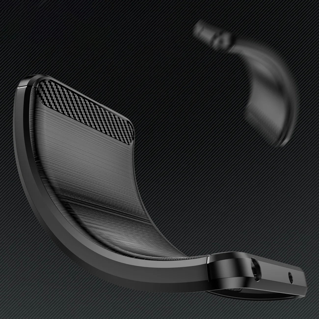 Fleksibilna silikonska navlaka za Xiaomi Poco F7 Pro Carbon Case - crna 5