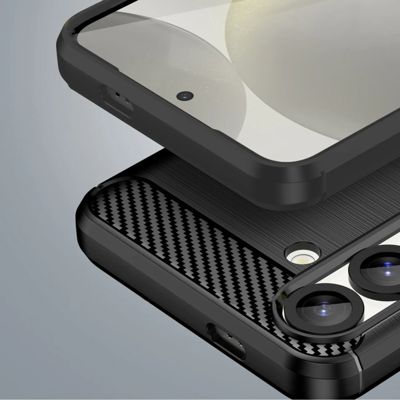 Fleksibilna silikonska navlaka za Xiaomi Poco F7 Pro Carbon Case - crna 7
