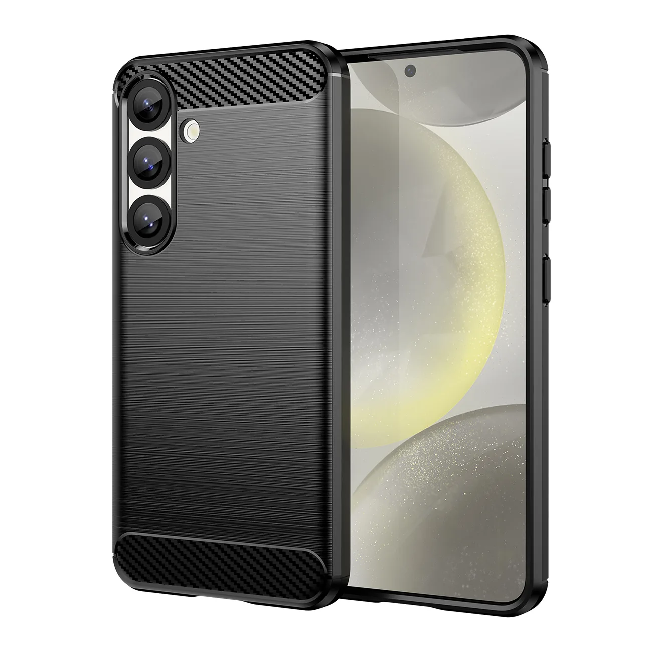 Rugalmas szilikon tok a Xiaomi Poco F7 Ultra Carbon tokhoz – fekete