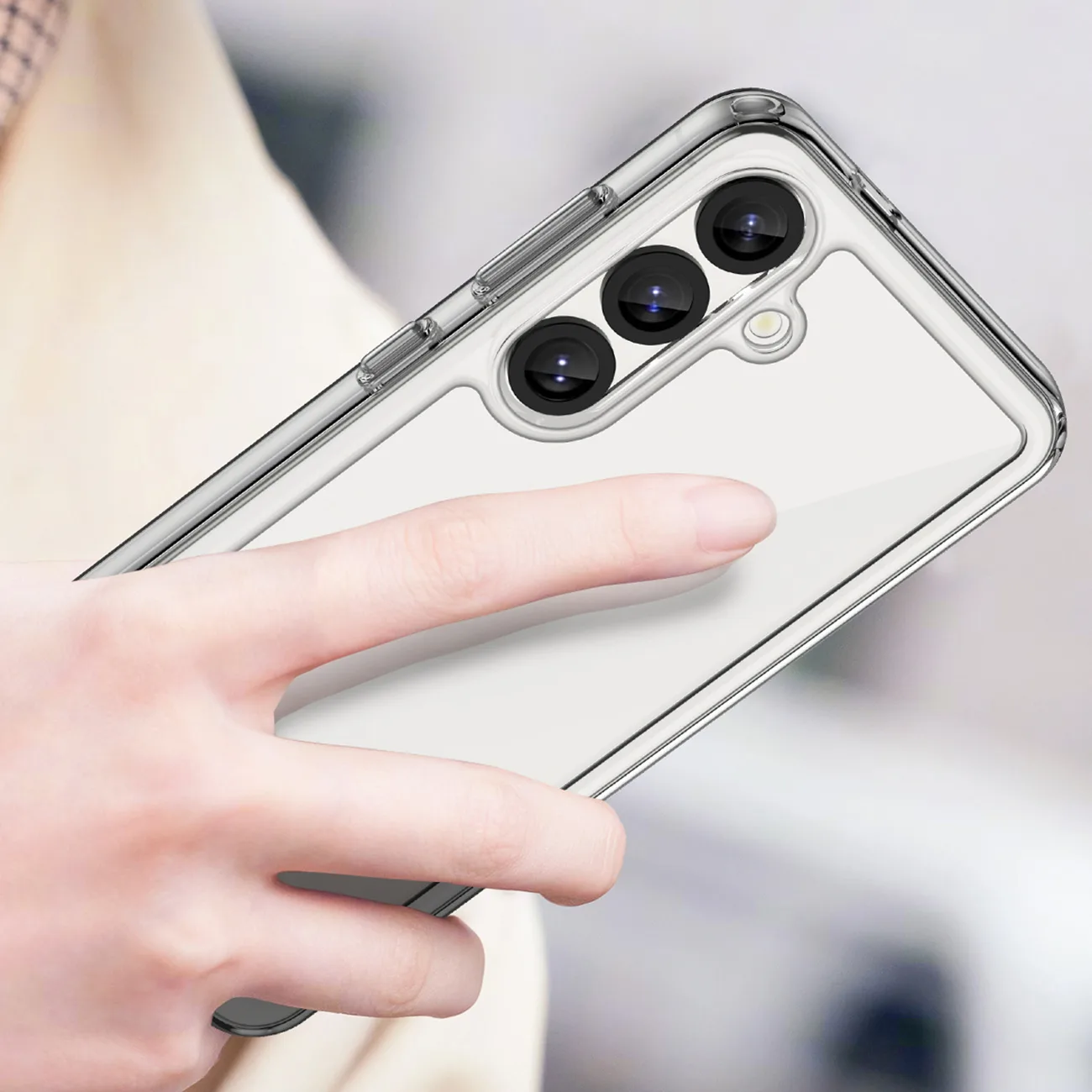 Etui z żelową ramką na Samsung Galaxy M16 5G Outer Space Case - przezroczyste 4