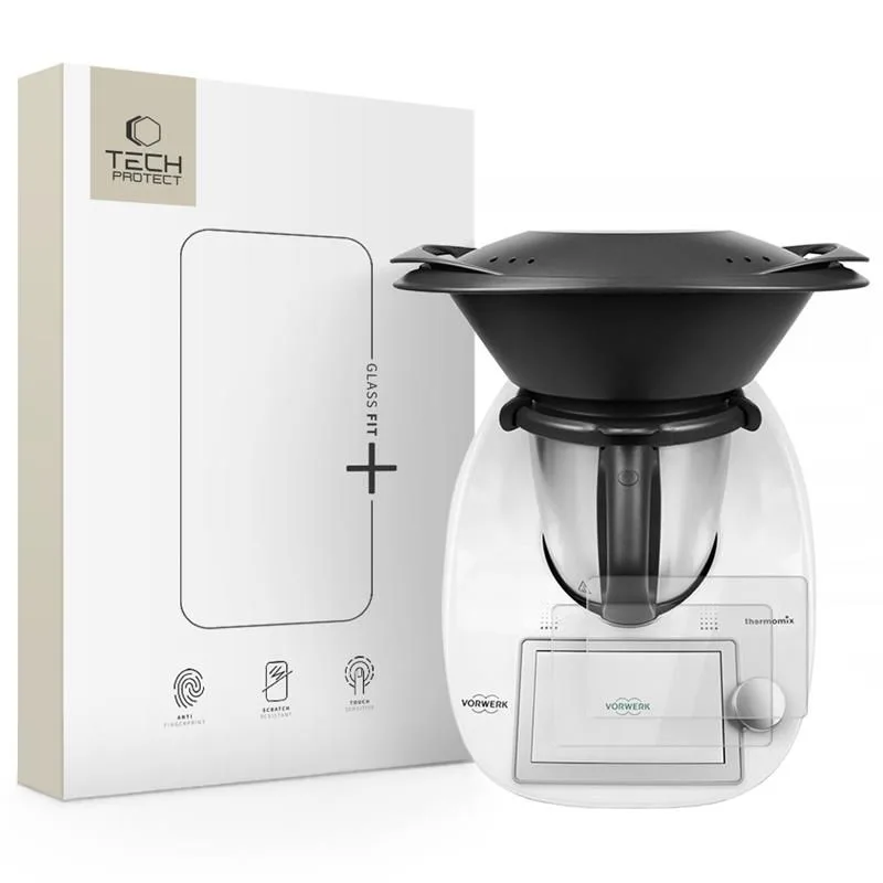 Edzett üveg képernyővédő a Thermomix TM6-hoz, átlátszó - 2 db.