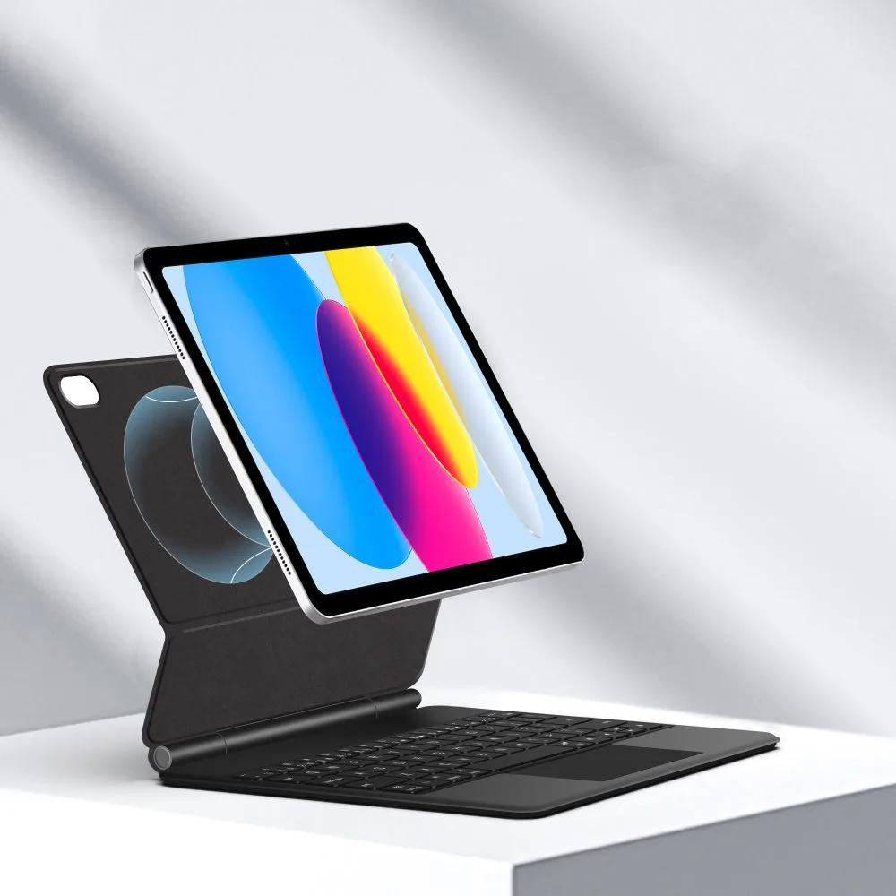 Billentyűzetes tok iPad 10,9'' 2022 / iPad 11'' 2025 Smartcase Magnetic - Fekete 5