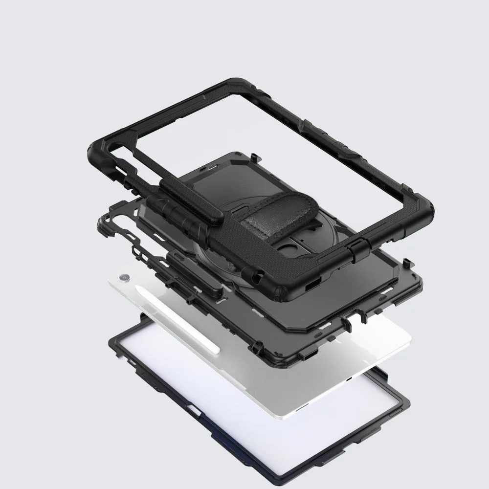 Solid Case for Samsung Galaxy Tab S10 FE+ - Black 4