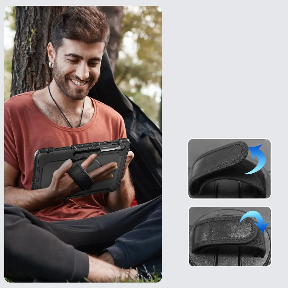 Solid Case for Samsung Galaxy Tab S10 FE+ - Black 7