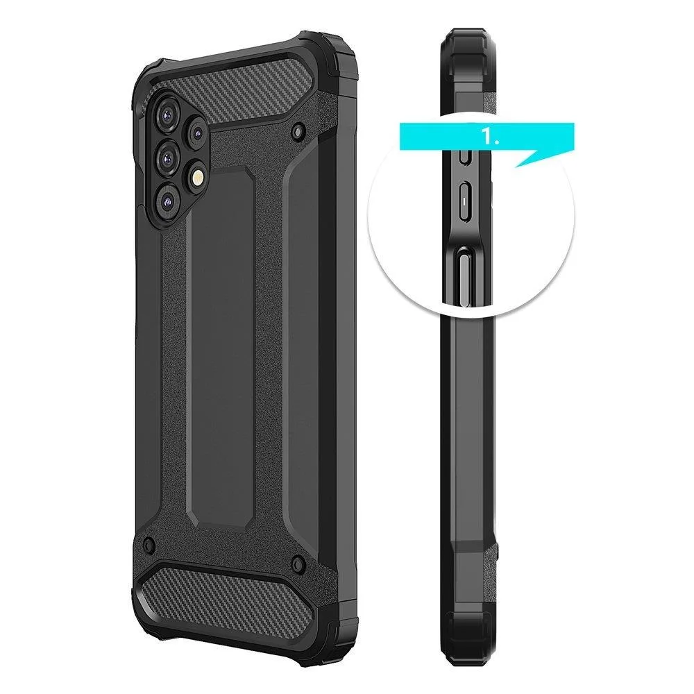 Samsung Galaxy A73 Hybrid Armor tok – fekete 5